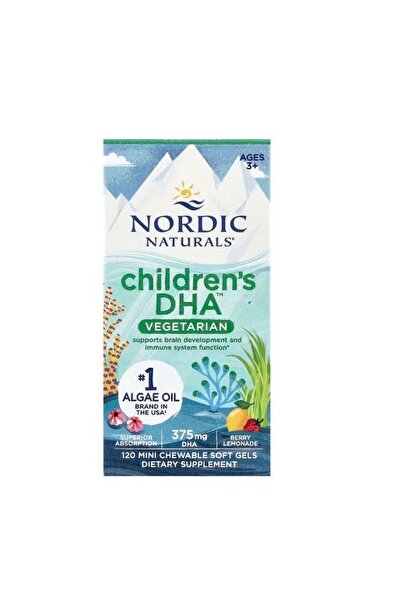 Nordic Naturals DHA vegetarian pentru copii 120 mini capsule moi masticabile -