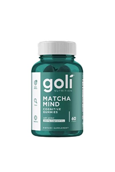 GOLİ Matcha Mind Cognitive Gummies 60 jeleuri -