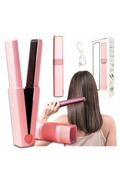 Other Placă de îndreptat părul profesională fără fir, mini ondulator portabil