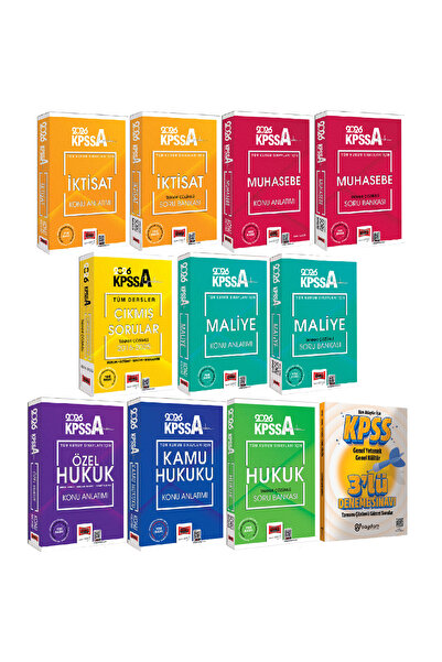 Yargı Yayınları 2026 KPSS-A Grubu İktisat-Maliye-Muhasebe-Hukuk Konu Anlatımı...