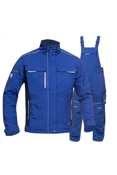 ardon Blue hydrophobic work suit set with bib pants, URBAN+