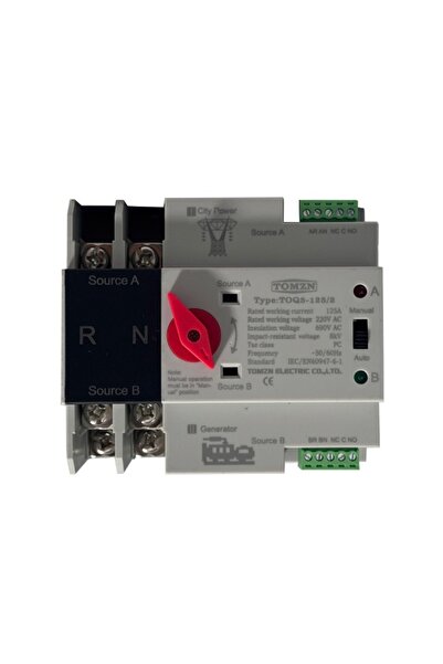 TOMZN Comutator automat de transfer TOMZN, 125A, 2P, 220V, retea-generator, ATS