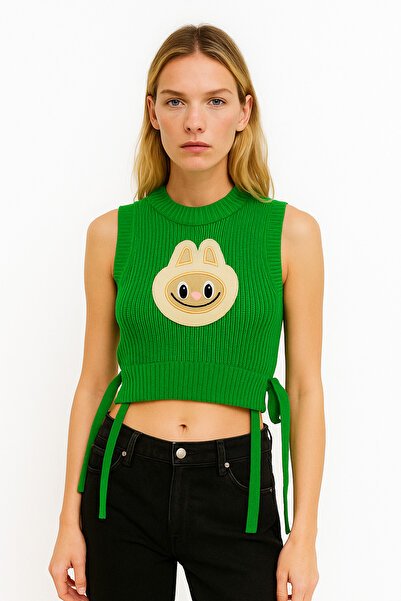 HAKKE Kuzu Nakışlı Triko PANÇO