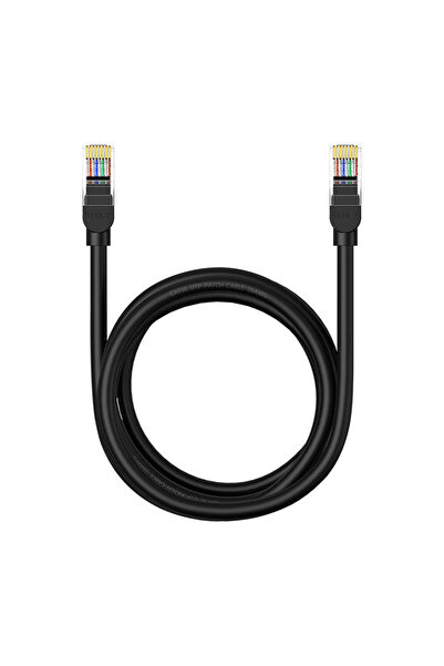 Baseus Ethernet Network Cable, 2m, Cat. 5, UTP, 1Gbps, Dual RJ45, Black
