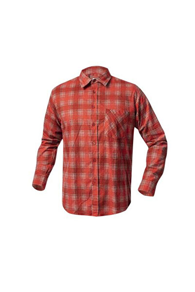 ardon Camasa de lucru flanel barbati, rosu-bej, 100% bumbac, URBAN