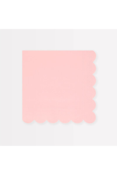 Meri Meri Μεγάλες ροζ χαρτοπετσέτες σε χρώμα βαμβακερής γλυκάνισος (L) (x16)