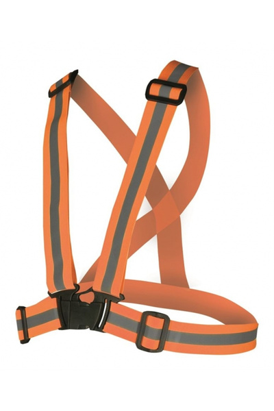ardon Reflective elastic suspenders, orange color,