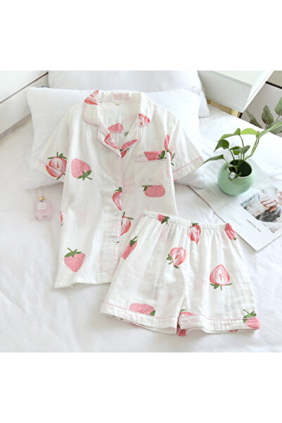 delis Pijama dama "Strawberry" din doua piese