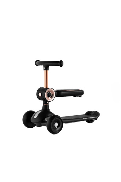 GHEMOTOC Children's scooter, with seat, convertible, 2 in 1, with lights, mus...