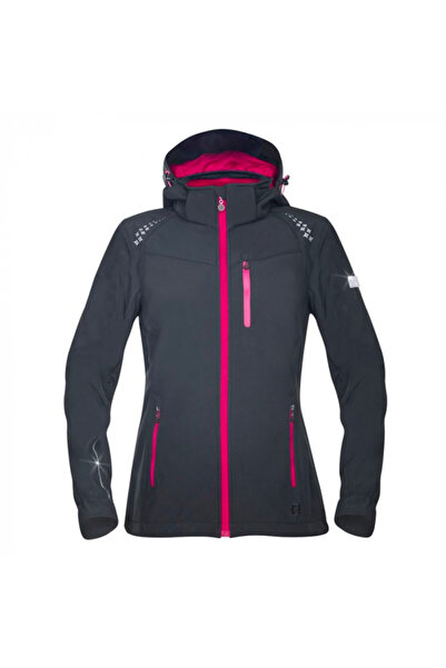 ardon Jachetă softshell neagră femei cu glugă, culoarea negru, FLORET