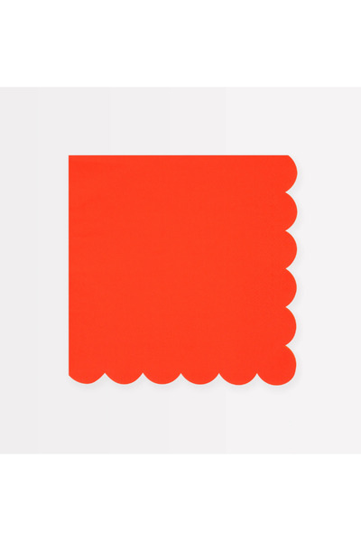 Meri Meri Κόκκινες Μεγάλες Πετσέτες Ντομάτας (L) (x16)