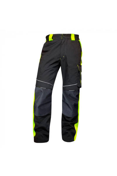 ardon Pantaloni de lucru standard, negru-galben, NEON