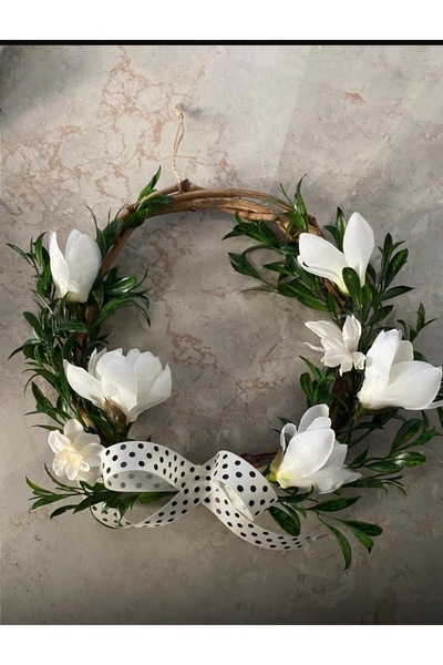 me too flower naturel decor Kapı Süsü ,kapı çelengi , duvar süsü