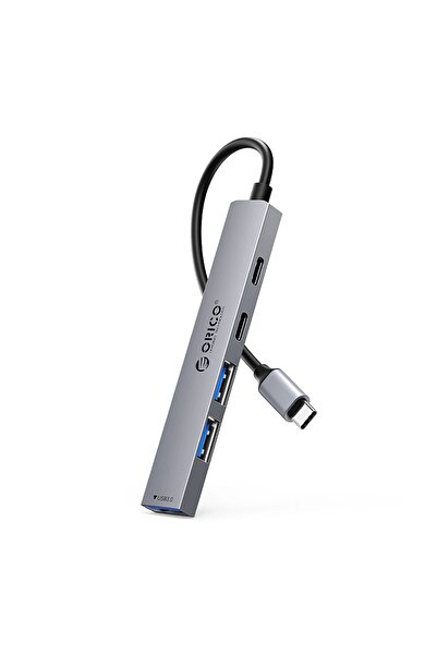 Orico YSB4-U2 Docking Hub: 2x USB-A 2.0, USB-A 3.0, USB-C 2.0, PD 65W, Γκρι