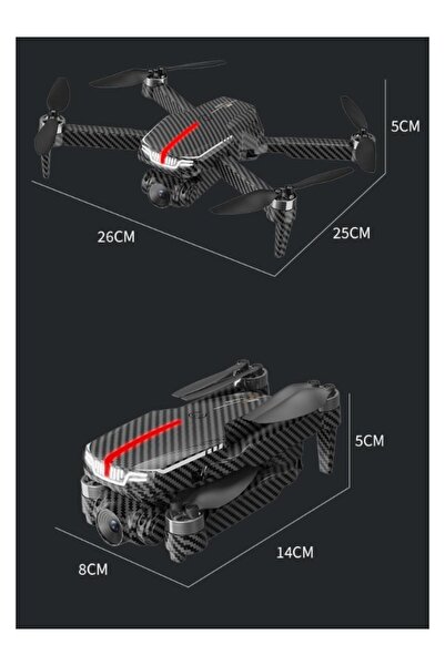 Unico Led İşıklı Başlangıç Seviyesine Uygun Katlanabilir, Taşıma Çantalı Drone