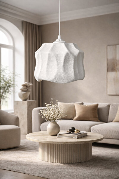 ZORO Modern Beton Dokulu Sarkıt Avize E27 Duy Minimal Salon Mutfak Yatakodası