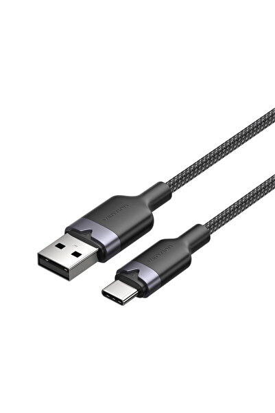 Vention Cablu de încărcare rapidă USB la USB-C de 2 m, negru