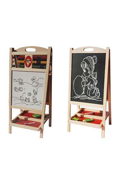 OEM Tablă de scris dublă 3 în 1 pentru EDUCAȚIE PREȘCOLARĂ cu accesorii