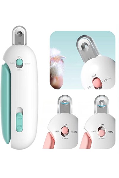 petgravity Ayarlanabilir, Hazneli, Törpülü Kedi Köpek Tırnak Makası - Mavi