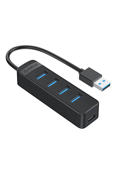 Orico 4-in-1 USB 3.0 Hub TWU3-4A-BK-EP-IP, Portable High-Speed Data Transfer,...
