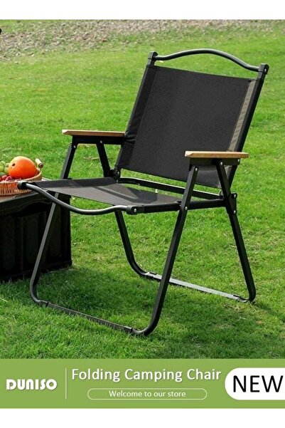 DOMEET كرسي تخييم قابل للطي، كرسي خفيف الوزن للرحلات، أثاث شواء محمول وقابل ل...