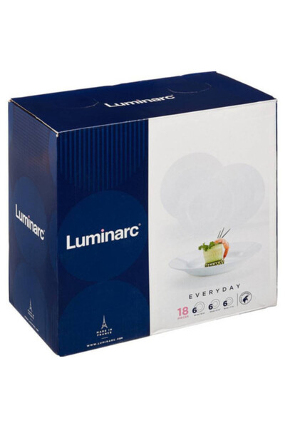 Luminarc Porcelain dinner service set 18pcs. Everyday