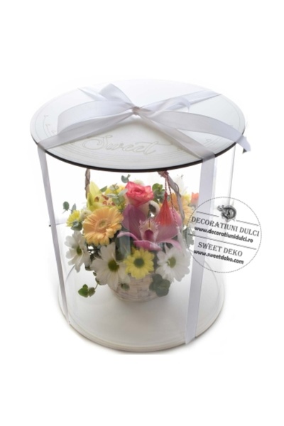 Decoratiuni Dulci Round cake box | Nature - Ø 20cm h 20cm
