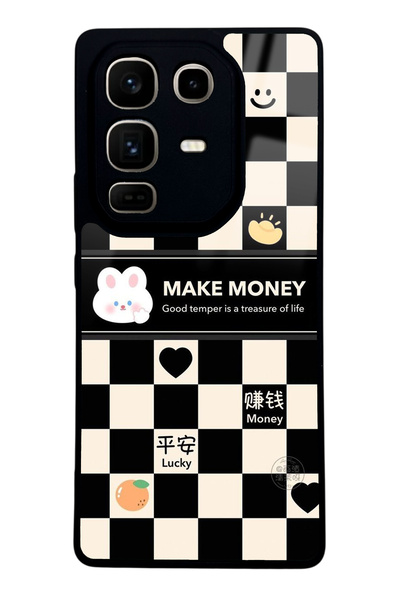 Spoyi İnfinix Note 50 Pro Make Money Tasarımlı Glossy Telefon Kılıfı