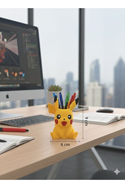 METAKEY3D حامل أقلام مكتبي بتصميم خاص مع شخصية بيكاتشو الصغيرة، هدية للمكتب، ...