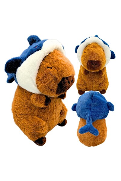 Other Jucărie de pluș Capibara Rechin Glugă Pește Pălărie Jucărie de pluș 25 cm