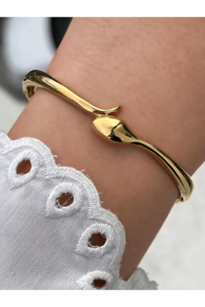 FERRO Yellow Steel Handcuff Cord Women's Bracelet Frjw10032A-B Gift Packed