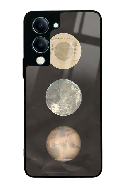 Spoyi حافظة هاتف لامعة بتصميم Vivo Y19 Night Moon