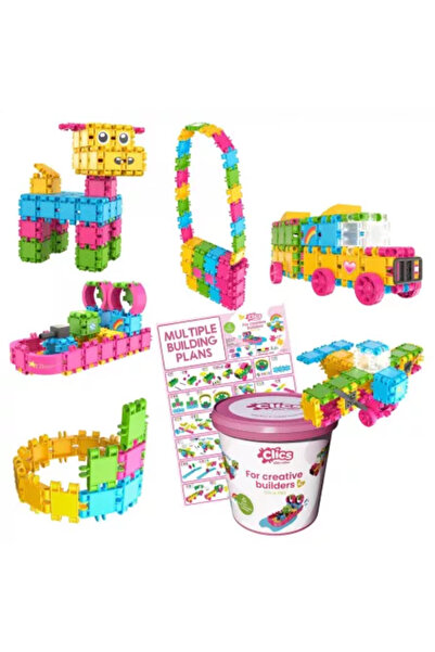 Clicstoys 8-in-1 construction set with 180 shiny pieces