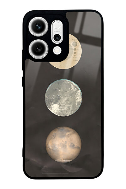 Spoyi غطاء هاتف أوبو رينو 14 بتصميم القمر الليلي اللامع