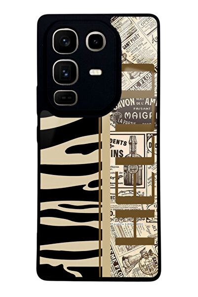 Spoyi غطاء هاتف لامع بتصميم جريتشر زيبرا من إنفينكس نوت 50 برو