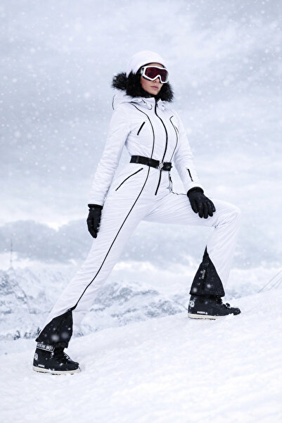 deeps Beyaz kayak tulumu