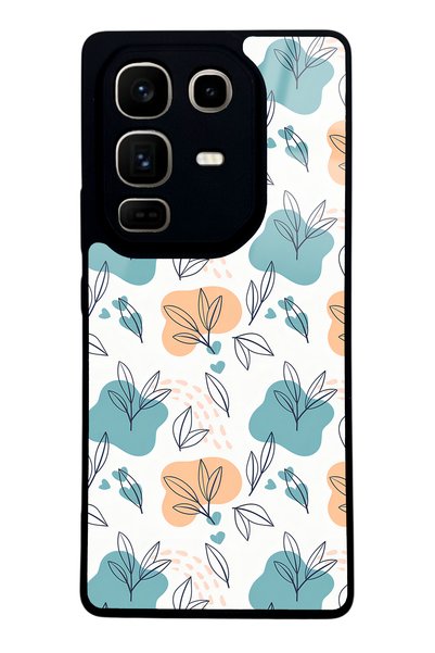 Spoyi Infinix Note 50 Pro Glossy Phone Case with Tiny Leaves Design