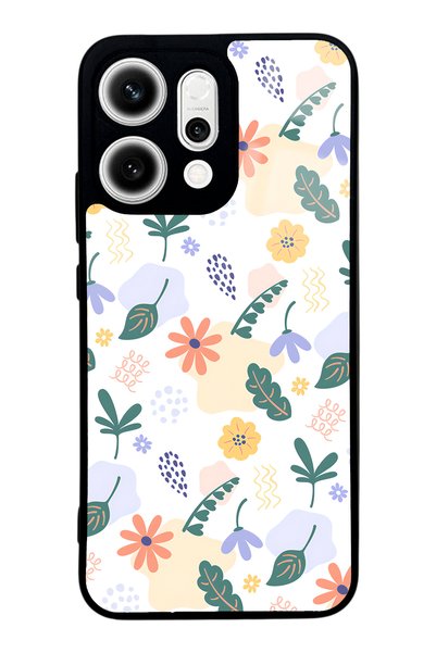 Spoyi Oppo Reno 14 Glossy Phone Case with Tiny Flowers Design