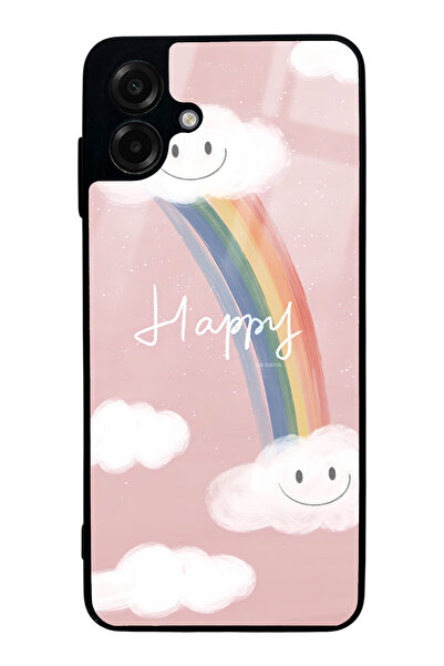 Spoyi Samsung A07 Happy Cloude Design Glossy Phone Case