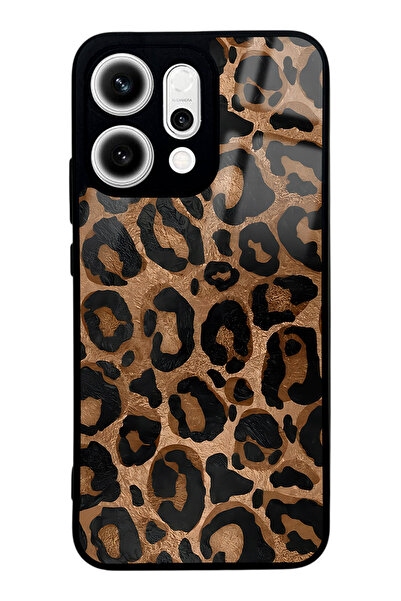 Spoyi غطاء هاتف أوبو رينو 14 بتصميم ليوبارد لامع