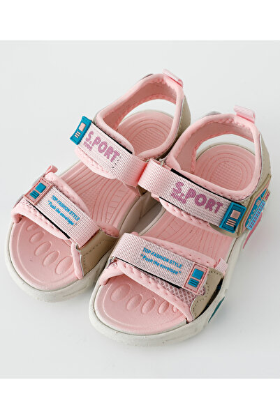 SAPS Velcro Closure Sandals - Pink