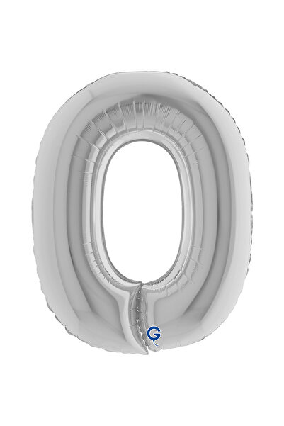 grabo بالون فويل فضي على شكل حرف 26 بوصة (66 سم) إيطالي