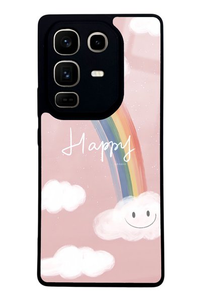 Spoyi غطاء هاتف لامع بتصميم Happy Cloud لهاتف إنفينكس نوت 50 برو