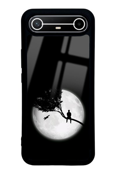 Spoyi حافظة هاتف لامعة بتصميم Tecno Spark Slim Look at the Moon