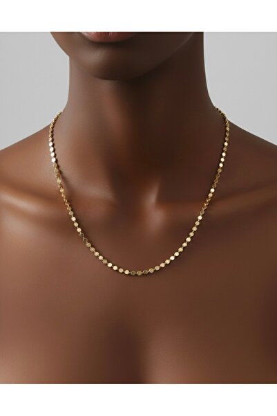 Sujewelleryy İnce Gold Ezme Zincir