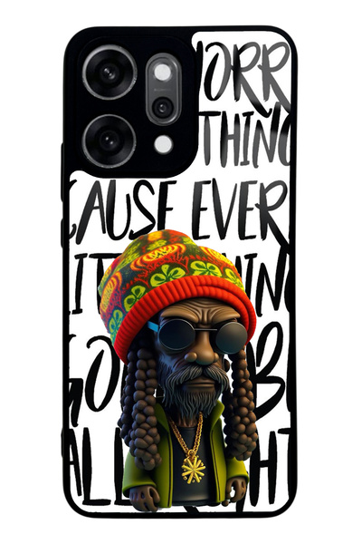 Spoyi غطاء هاتف لامع بتصميم بوب مارلي لهاتف أوبو رينو 14 برو