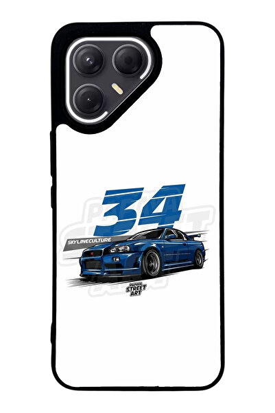 Spoyi حافظة هاتف تكنو بوفا 7 برو بتصميم سكاي لاين لامع