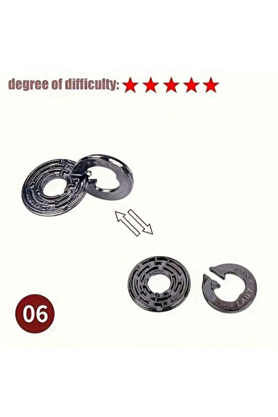 Choice17 6. لعبة ألغاز معدنية كلاسيكية فكرية، لعبة تعليمية صعبة مناسبة لعيد ا...