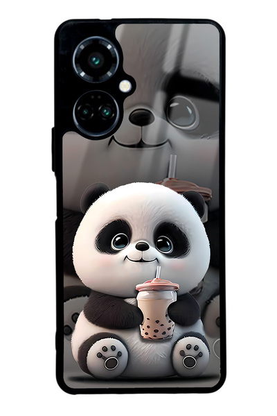 Spoyi Tecno Camon 19 Baby Panda Tasarımlı Glossy Telefon Kılıfı