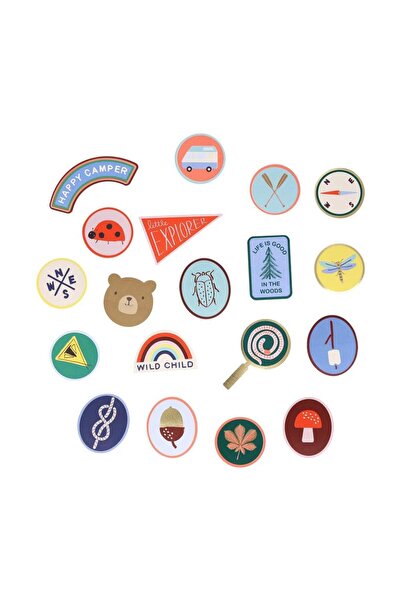 Meri Meri Autocolante decupate pentru camping - 25 bucăți